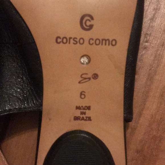 Corso Como Tristan Black Leather Flat - Picture 6 of 6